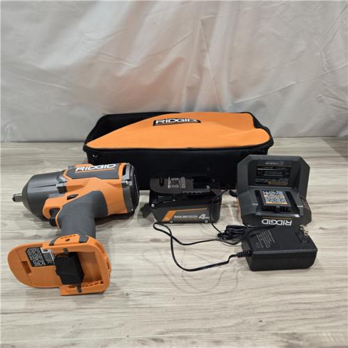 AS-IS RIDGID 18V Cordless 4-Mode 1/2 in. High-Torque Impact Wrench Kit