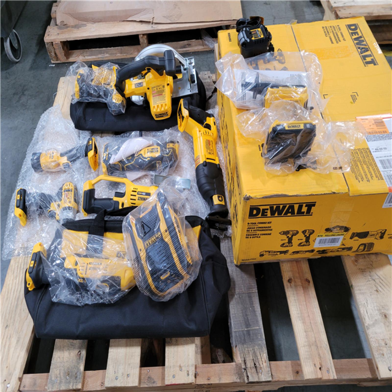 CALIFORNIA AS-IS DEWALT 9 TOOL COMBO KIT
