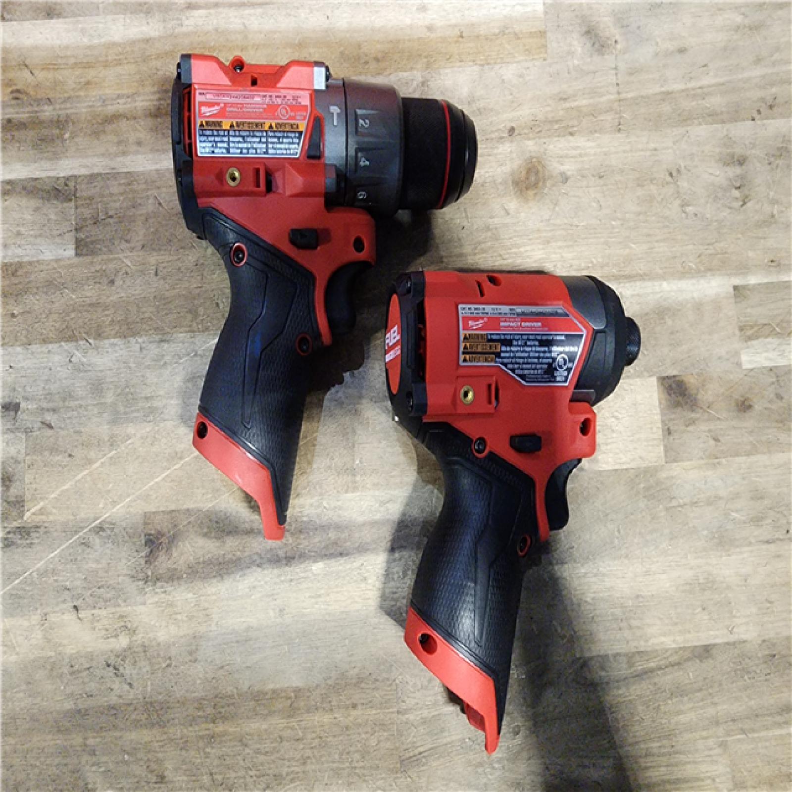 HOUSTON LOCATION - AS-IS Milwaukee 3497-22 12V Brushless Hammer Drill and Impact Driver Combo Kit