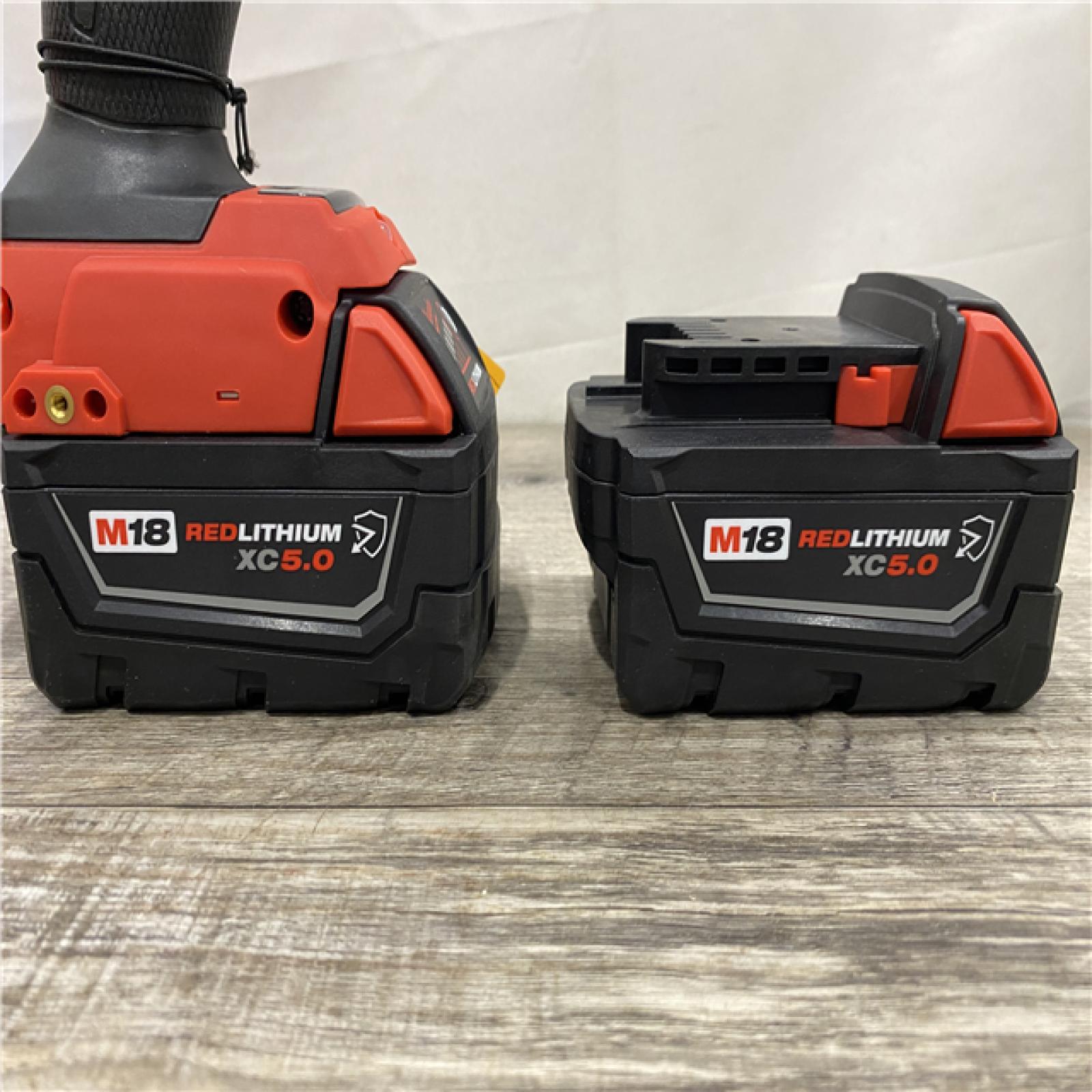 AS-IS Milwaukee FUEL ONE-KEY 18V Li-Ion Brushless Cordless 3/4 in. High-Torque Impact Wrench Kit