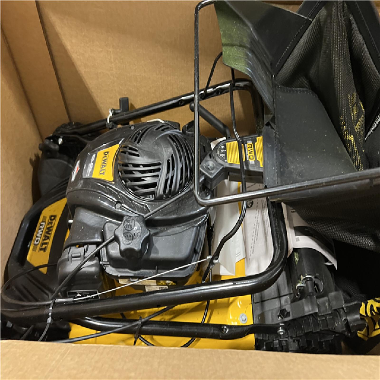 Dallas Location - As-Is DEWALT 21 in. 150cc Briggs and Stratton 625ex Engine Rear Wheel Drive 2-in-1 Gas Self Propelled Walk Behind Lawn Mower