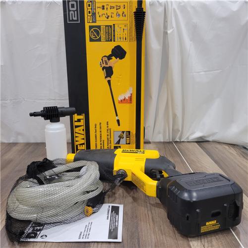 AS-IS   DEWALT 20V MAX 550 PSI 1.0 GPM Cold Water Cordless Battery Power Cleaner with 4 Nozzles (Tool Only)