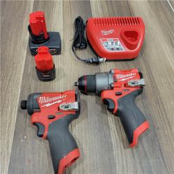 AS-IS  MILWAUKEE M12 Fuel Combo Rotomartillo 1/2 Y Llave De Impacto1/4 Nueva Generacion