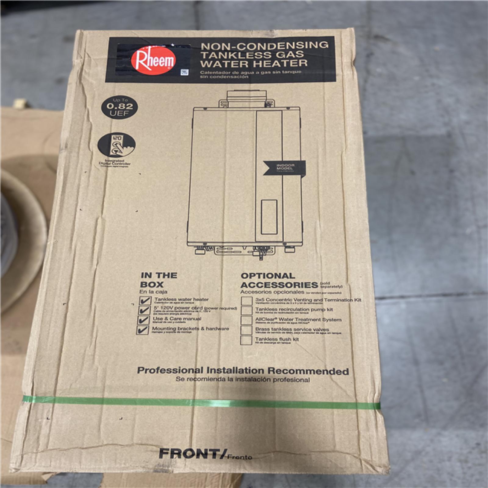 DALLAS LOCATION - Rheem Performance Plus 7.0 GPM Non-Condensing Indoor Liquid Propane Tankless Water Heater