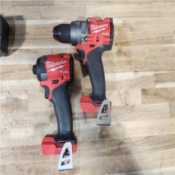 HOUSTON LOCATION - AS-IS MILWAUKEE 2 TOOL COMBO KIT W/ (2) BATTERY & CHARGER