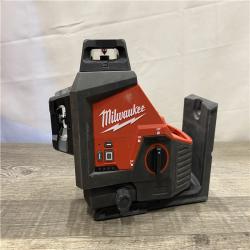 AS-IS Milwaukee 12-Volt Lithium-Ion Cordless Green 250 ft. 3-Plane Laser Level Kit