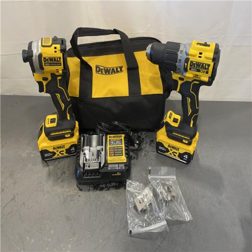 AS-IS - DEWALT 20V MAX XR Hammer Drill and ATOMIC Impact Driver Cordless Combo Kit (2 Tool)