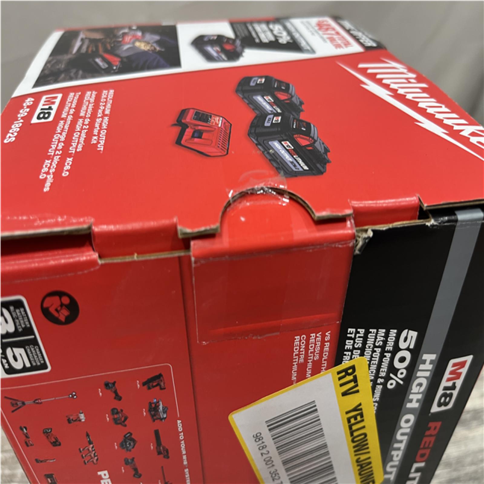 NEW - Milwaukee 18-Volt Lithium-Ion High Output Starter Kit