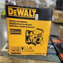 DALLAS LOCATION - DEWALT 4500 / 4000- Watt Gas Powered Portable Generator with Idle Control, Covered Outlets and CO Protect -DXGNR4000