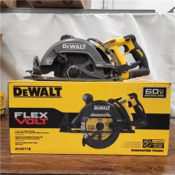 AS-IS DEWALT FLEXVOLT 60V MAX Cordless Brushless 7-1/4 in. Wormdrive Style Circular Saw (Tool Only)