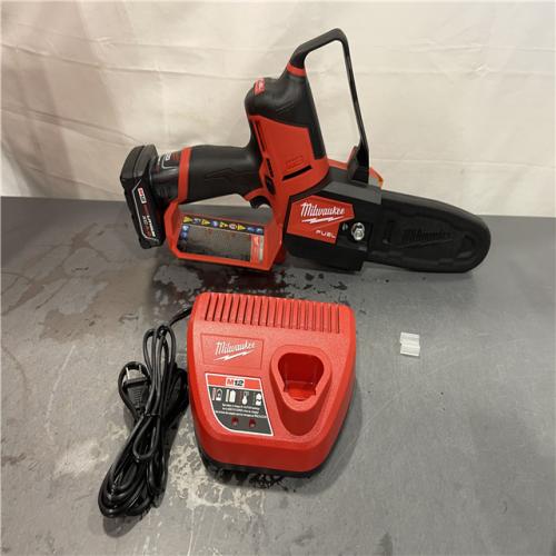 AS-IS - Milwaukee M12 FUEL 12V Lithium-Ion Brushless Battery 6 in. HATCHET Pruning Saw Kit
