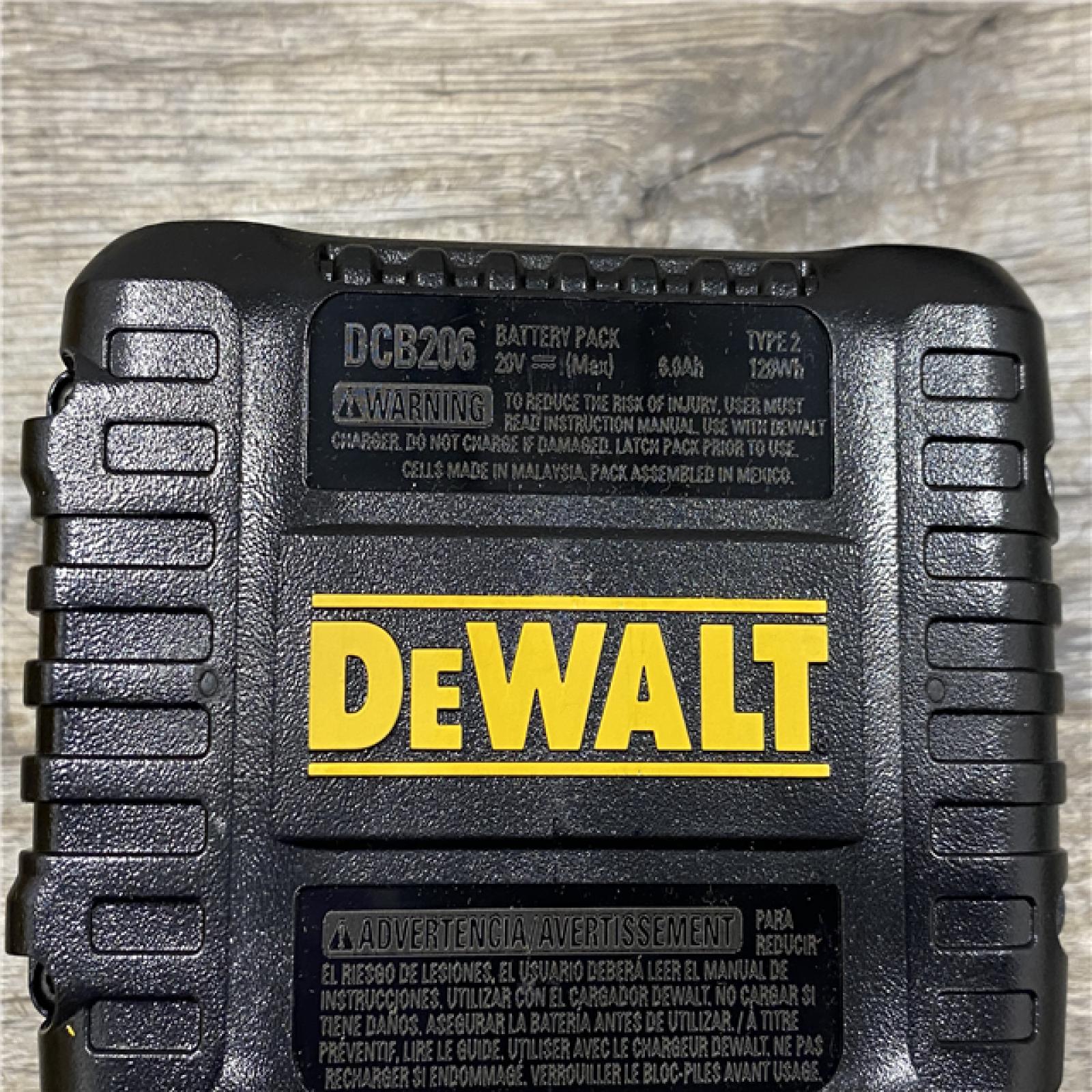 AS-IS DEWALT 20V MAX Lithium-Ion 6.0 Ah Battery and Charger