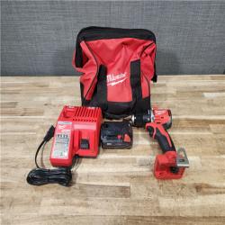 HOUSTON LOCATION - AS - IS Milwaukee 18V Lithium-Ion Brushless Cordless 1/2 in. Compact Drill/Driver with kit