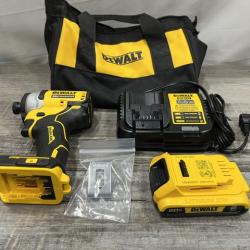 AS-IS DEWALT Atomic 20V Max Lithium-Ion Brushless Cordless Compact 1/4 in. Impact Driver Kit