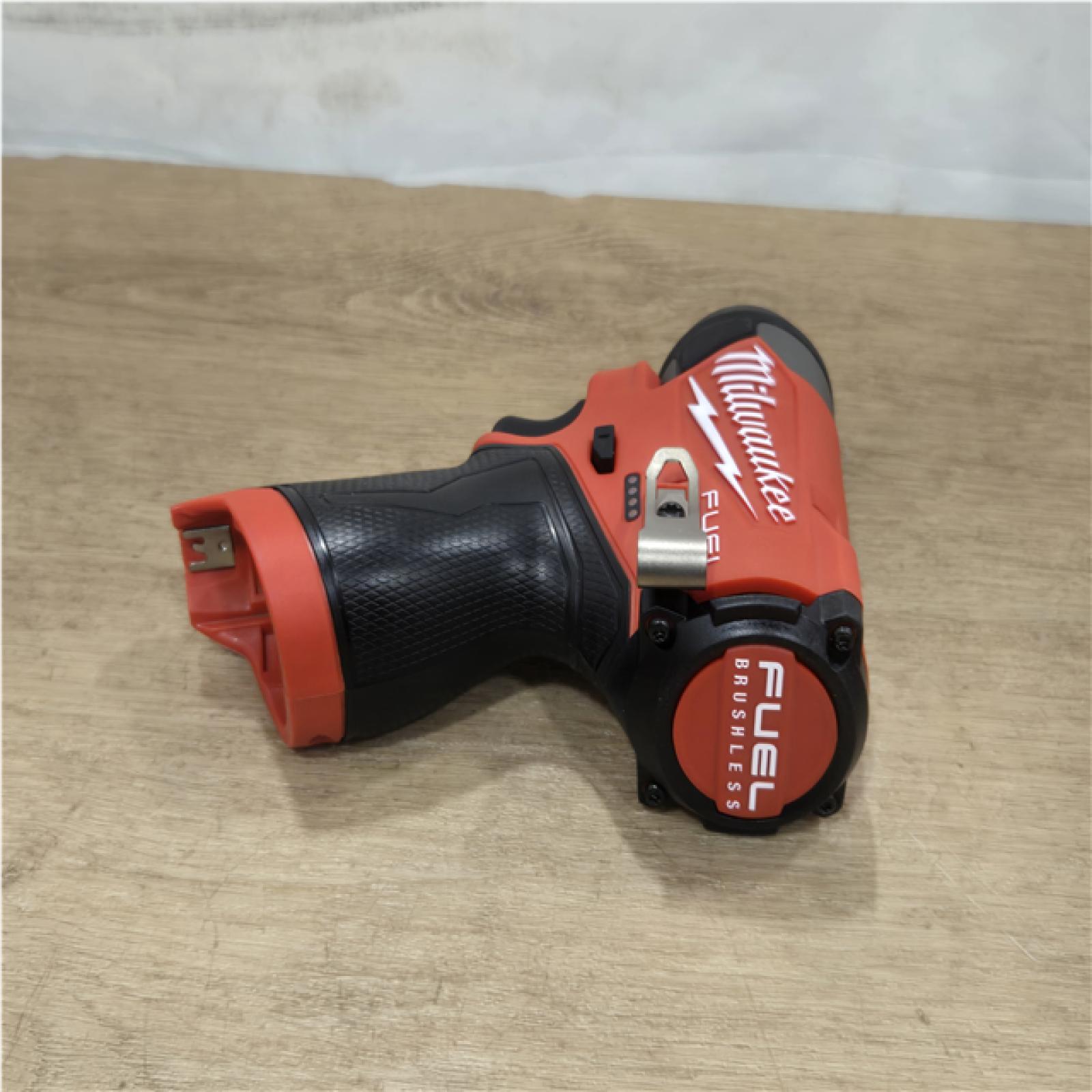 AS-IS Milwaukee FUEL 12-Volt Lithium-Ion Brushless Cordless Hammer Drill and Impact Driver Combo Kit