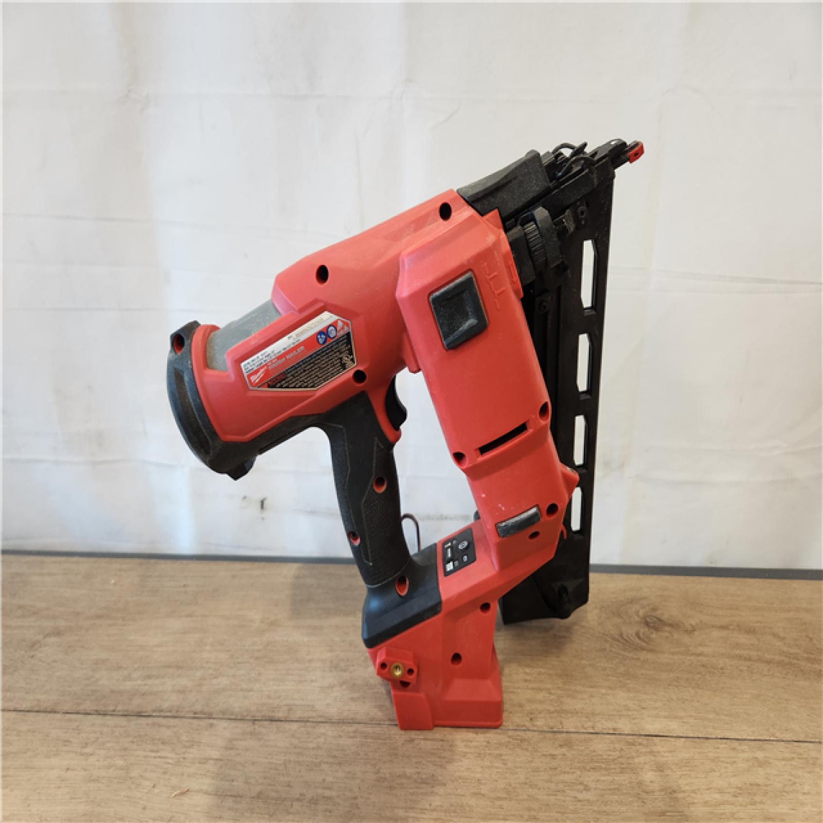 AS-IS- Milwaukee  FUEL 18-Volt Lithium-Ion Brushless Cordless Gen II 16-Gauge Angled Finish Nailer (Tool-Only)
