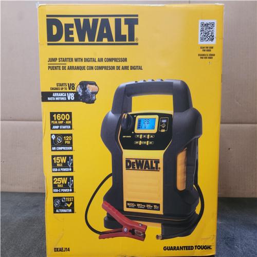Phoenix NEW DEWALT 1600-Peak Amp Portable Jump Starter with Digital Compressor and USB Power Bank - DXAEJ14