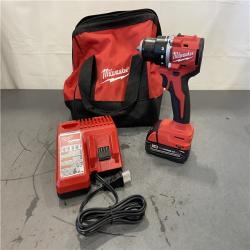 AS-IS - Milwaukee M18 18V Lithium-Ion Brushless Cordless 1/2 in. Compact Drill/Driver Kit