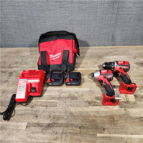 HOUSTON LOCATION - AS-IS Milwaukee M18 Brushed Cordless (2-Tool) Drill/Driver and Impact Driver Kit