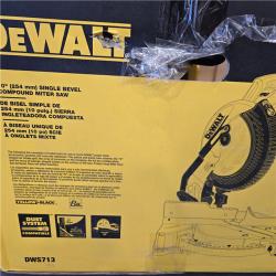 AS-IS DEWALT 15 Amp Corded 10 in. Compound Single Bevel Miter Saw