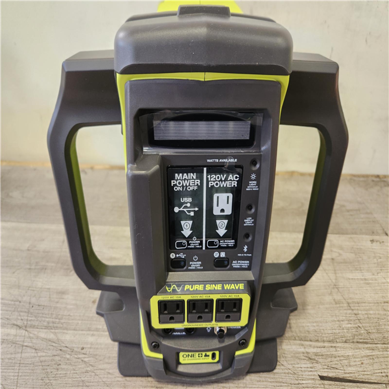Phoenix NEW RYOBI 18V ONE+ 1800-Watt Portable Battery Inverter Power Station/8-Port Charger (Tool Only)