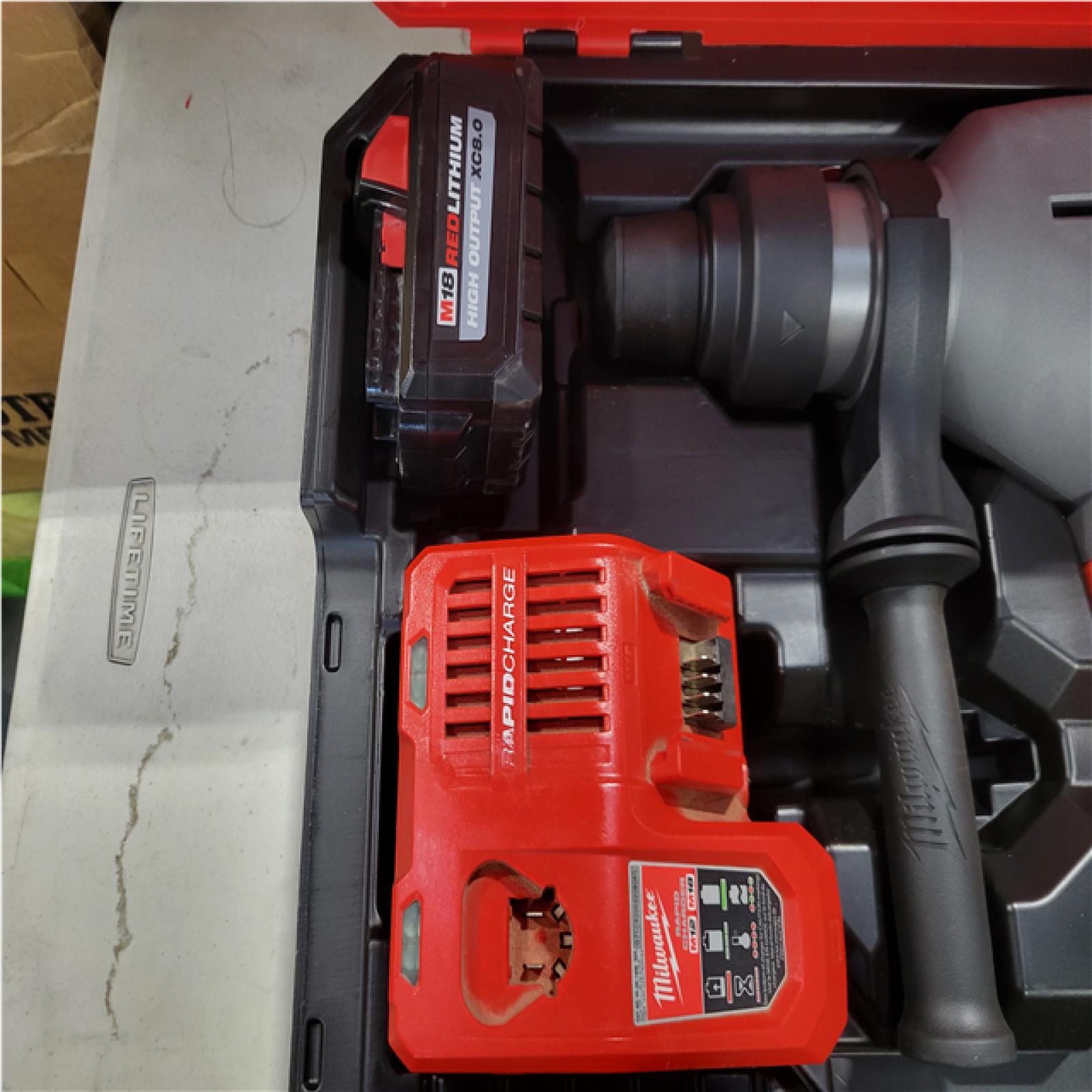 CALIFORNIA AS-IS MILWAUKEE1-3/4 SDS MAX ROTARY HAMMER W/ ONE-KEY