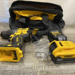 AS-IS DEWALT ATOMIC 20V Lithium-Ion Cordless 1/2 in. Hammer Drill Kit