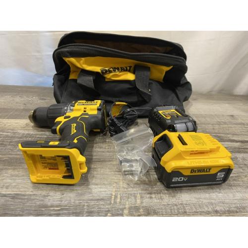 AS-IS DEWALT ATOMIC 20V Lithium-Ion Cordless 1/2 in. Hammer Drill Kit