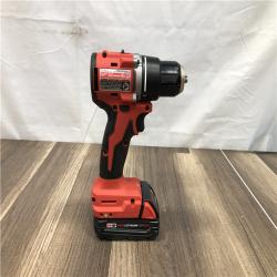 AS-IS Milwaukee 18V Lithium-Ion Brushless Cordless 1/2 in. Compact Drill/Driver with kit