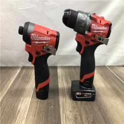 AS-IS Milwaukee  FUEL 12-Volt Lithium-Ion Brushless Cordless Hammer Drill and Impact Driver Combo Kit