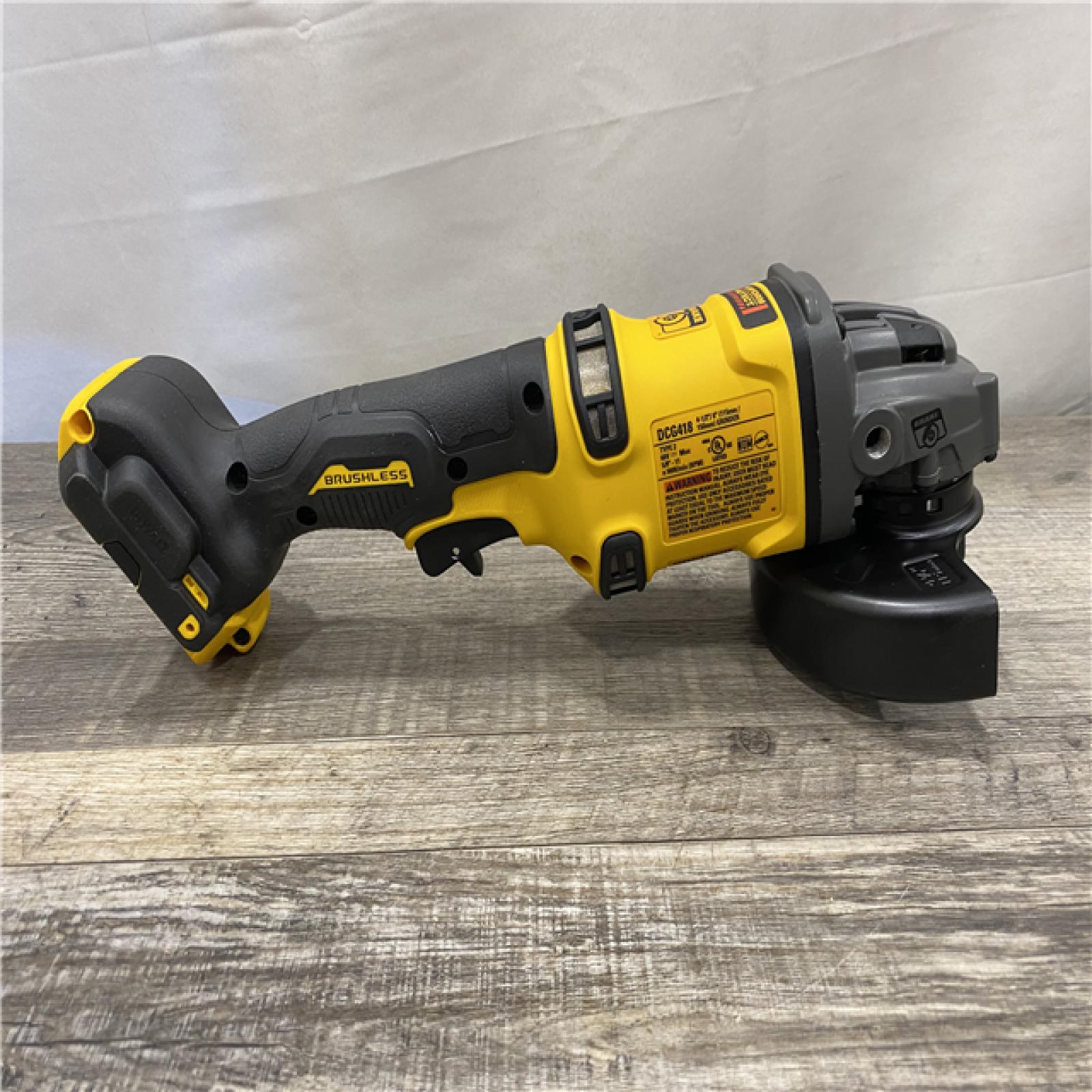 AS-IS DEWALT 60V MAX Cordless Brushless 4.5 in. to 6 in. Small Angle Grinder with Kickback Brake (Tool Only)