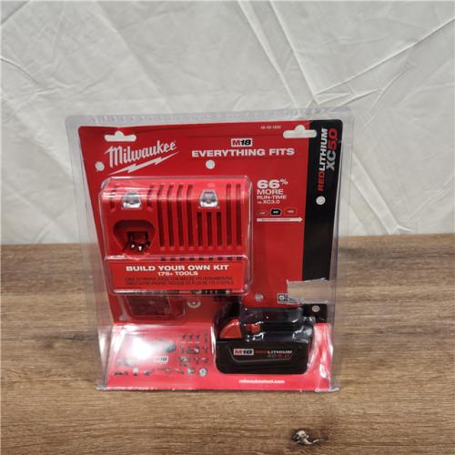 NEW! Milwaukee M18 18-Volt Lithium-Ion XC Starter Kit with (1) 5.0Ah Battery and Charger
