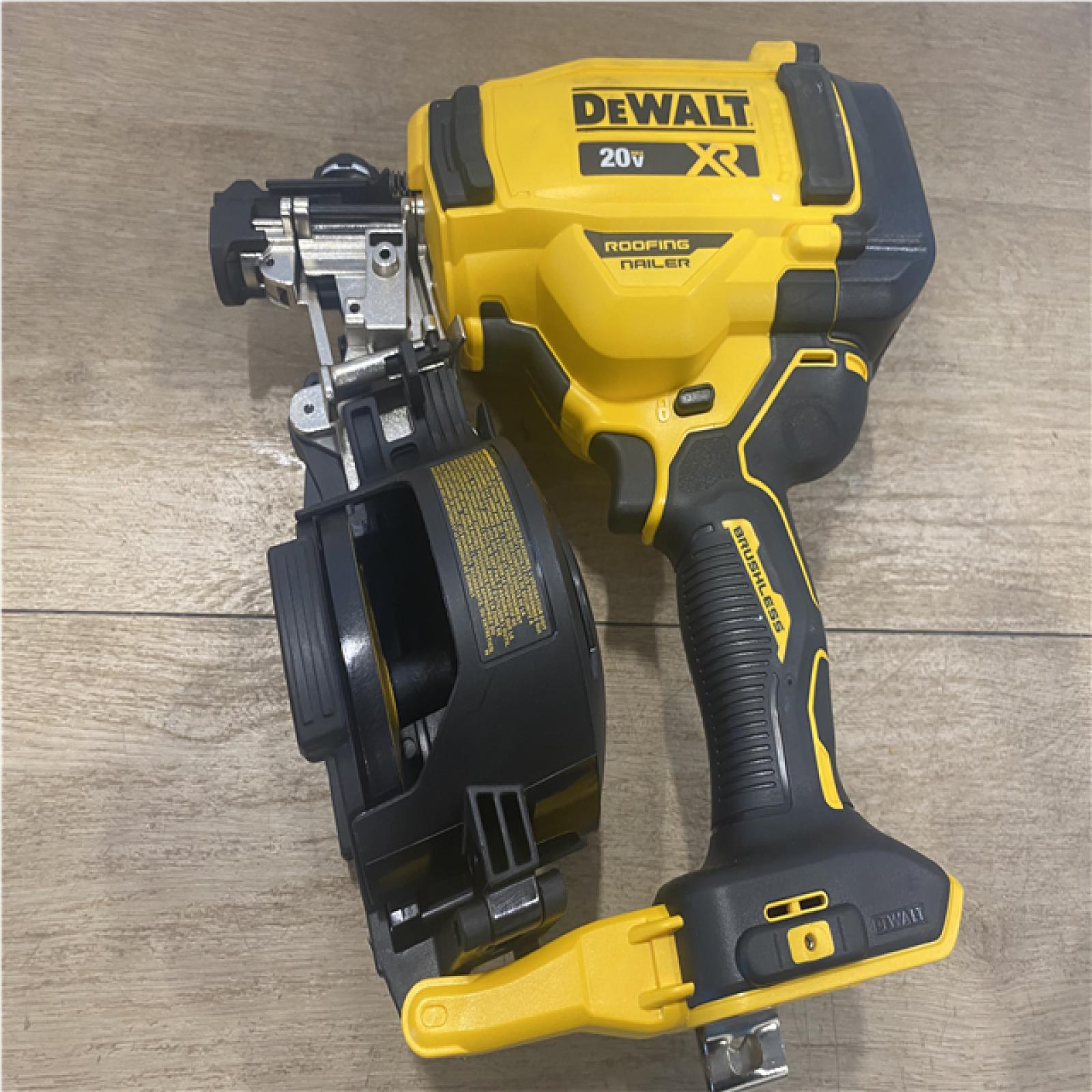 AS-IS DEWALT 20V MAX 15-Degree Electric Cordless Roofing Nailer (Tool Only)