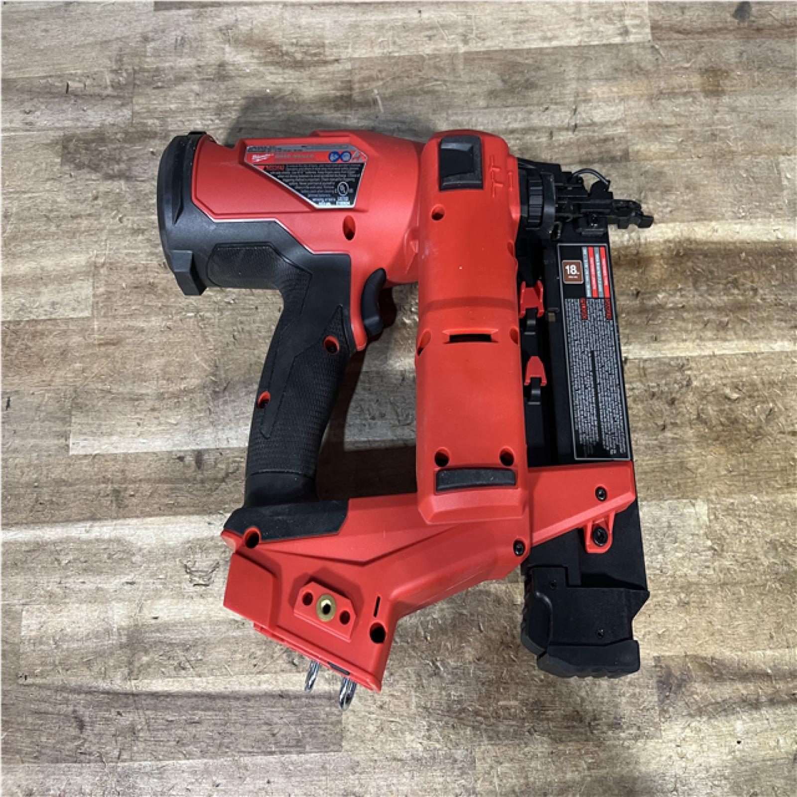Houston Location AS-IS Milwaukee FUEL 18-Volt Lithium-Ion Brushless Cordless Gen II 18-Gauge Brad Nailer (Tool-Only)