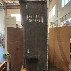 Phoenix NEW Aquatic Everyday AcrylX 48 in. x 35 in. x 72 in. 1-Piece Shower Stall with 2 Seats and Center Drain in White