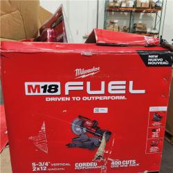 As-Is- M18 FUEL 18V 10 in. Lithium-Ion Brushless Cordless Dual Bevel Sliding Compound Miter Saw Kit with One 8.0 Ah Battery