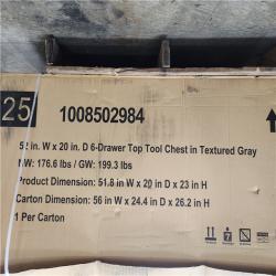 Phoenix AS-IS Husky Heavy-Duty 52 in. W 15-Drawer Matte Gray Steel Rolling Tool Chest Combo