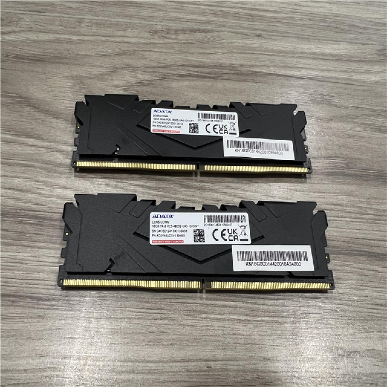 AS-IS ADATA Predator 32GB (2 x 16GB) 4800MHz DDR5 UDIMM RAM WWBN