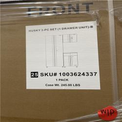 DALLAS LOCATION- Husky 3-Piece Regular Duty Welded Steel Garage Storage System in Black