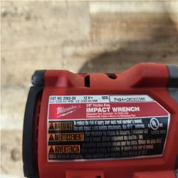 Houston Location AS-IS Milwaukee FUEL 12V Lithium-Ion Brushless Cordless Stubby 3/8 in. Impact Wrench (Tool-Only)