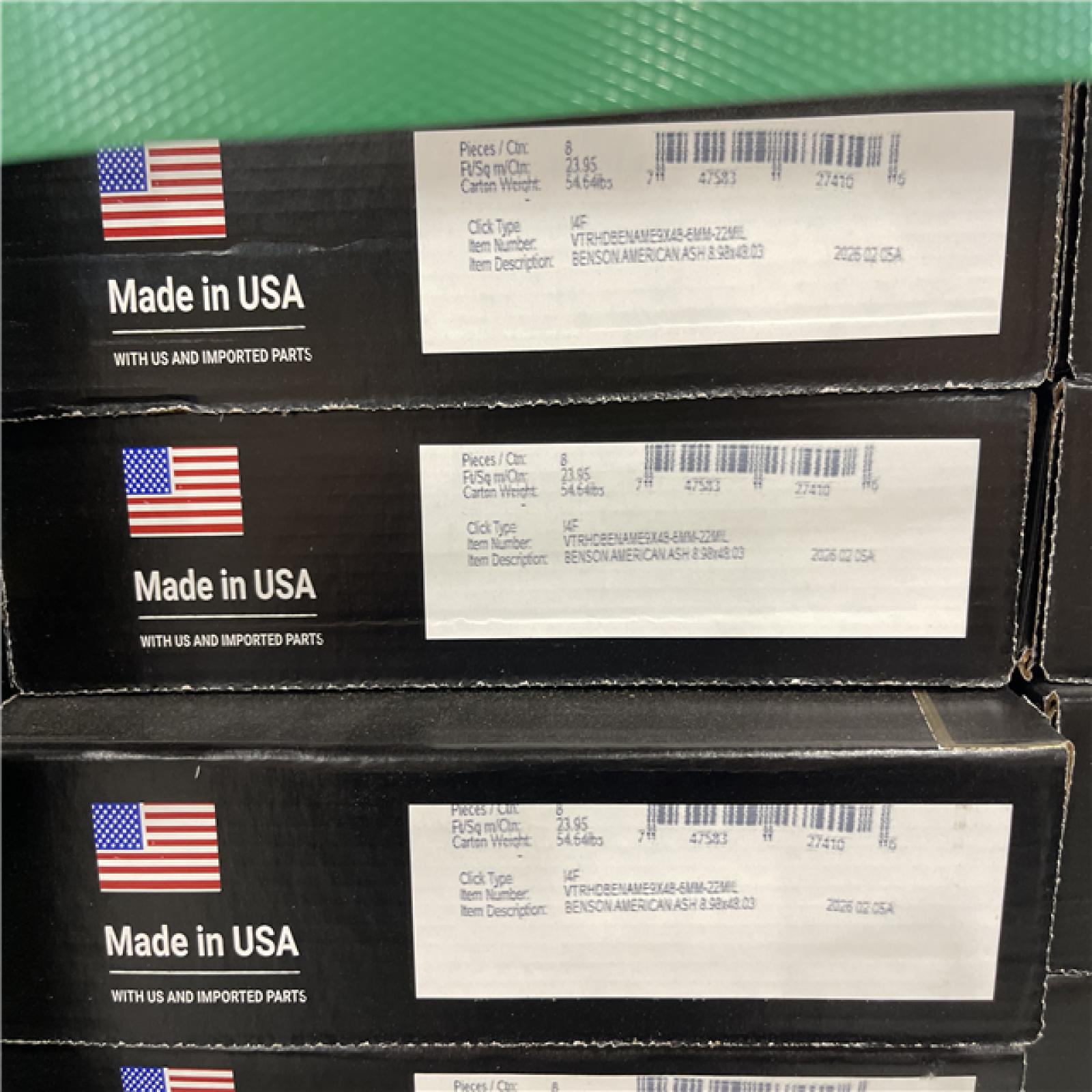 DALLAS LOCATION - MSI Benson Ash 22 MIL x 8.98 in. W x 48.03 in. L Waterproof Luxury Vinyl Plank Flooring with Click Lock (23.95 sq. ft./Case) PALLET-(47 CASES)