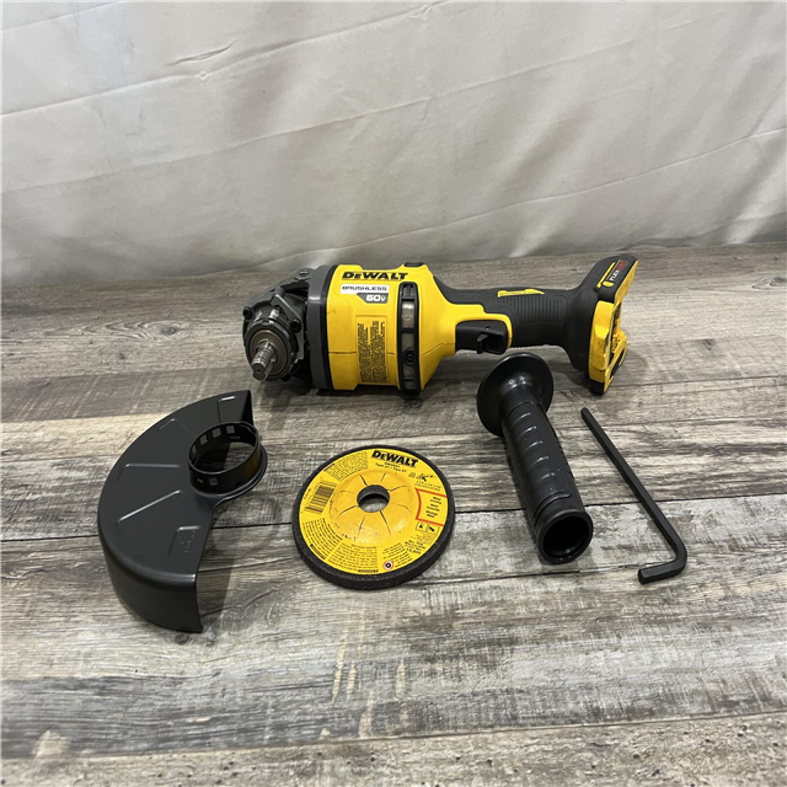 AS-IS DEWALT FLEXVOLT 60V MAX Cordless Brushless 4.5 in. to 6 in. Small Angle Grinder with Kickback Brake (Tool Only)