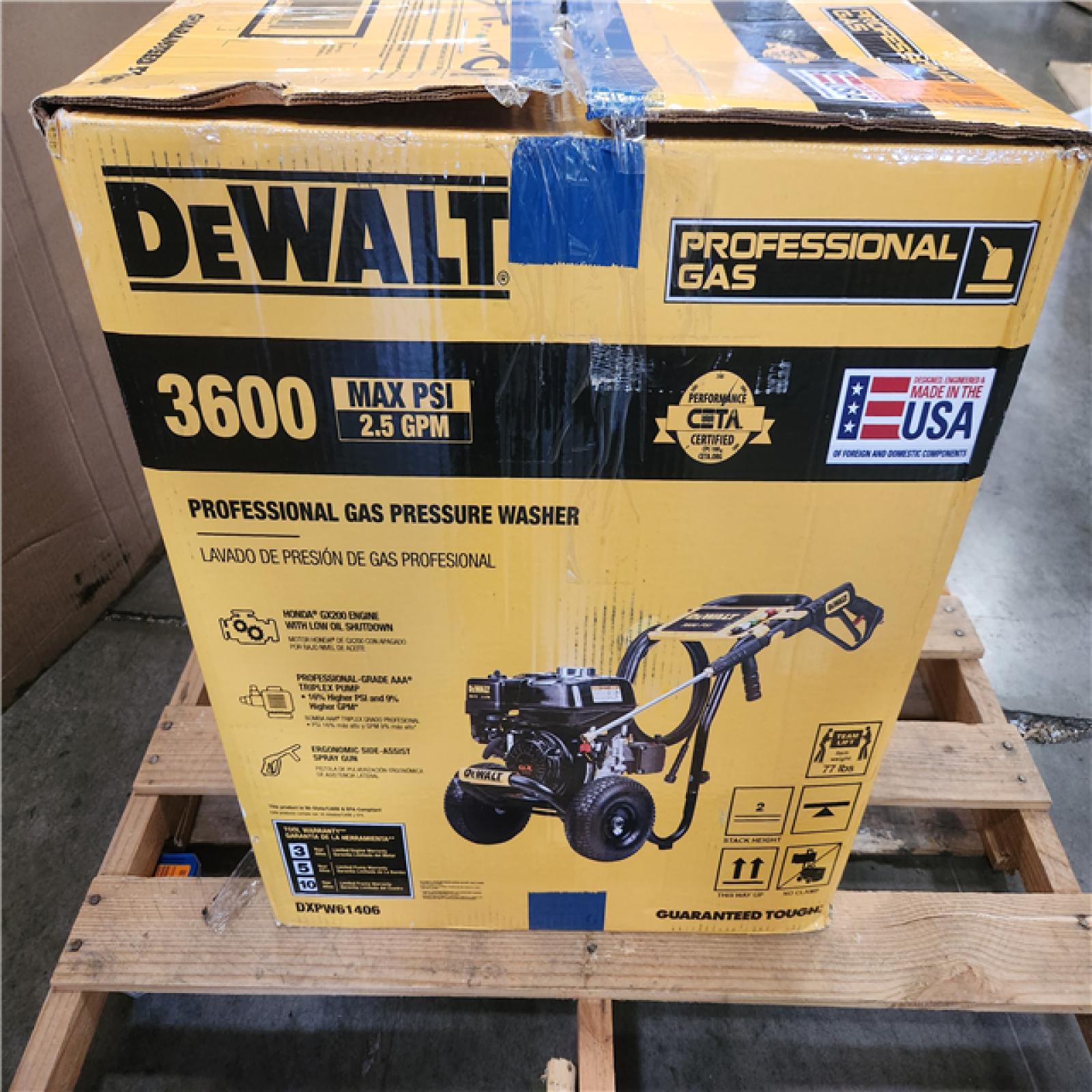 Phoenix NEW DEWALT 3600 PSI 2.5 GPM Cold Water Gas Professional Pressure Washer with HONDA GX200 Engine
