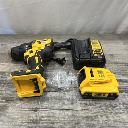 AS-IS DEWALT 20-Volt MAX Lithium-Ion Cordless 1/2 in. Compact Drill/Driver Kit