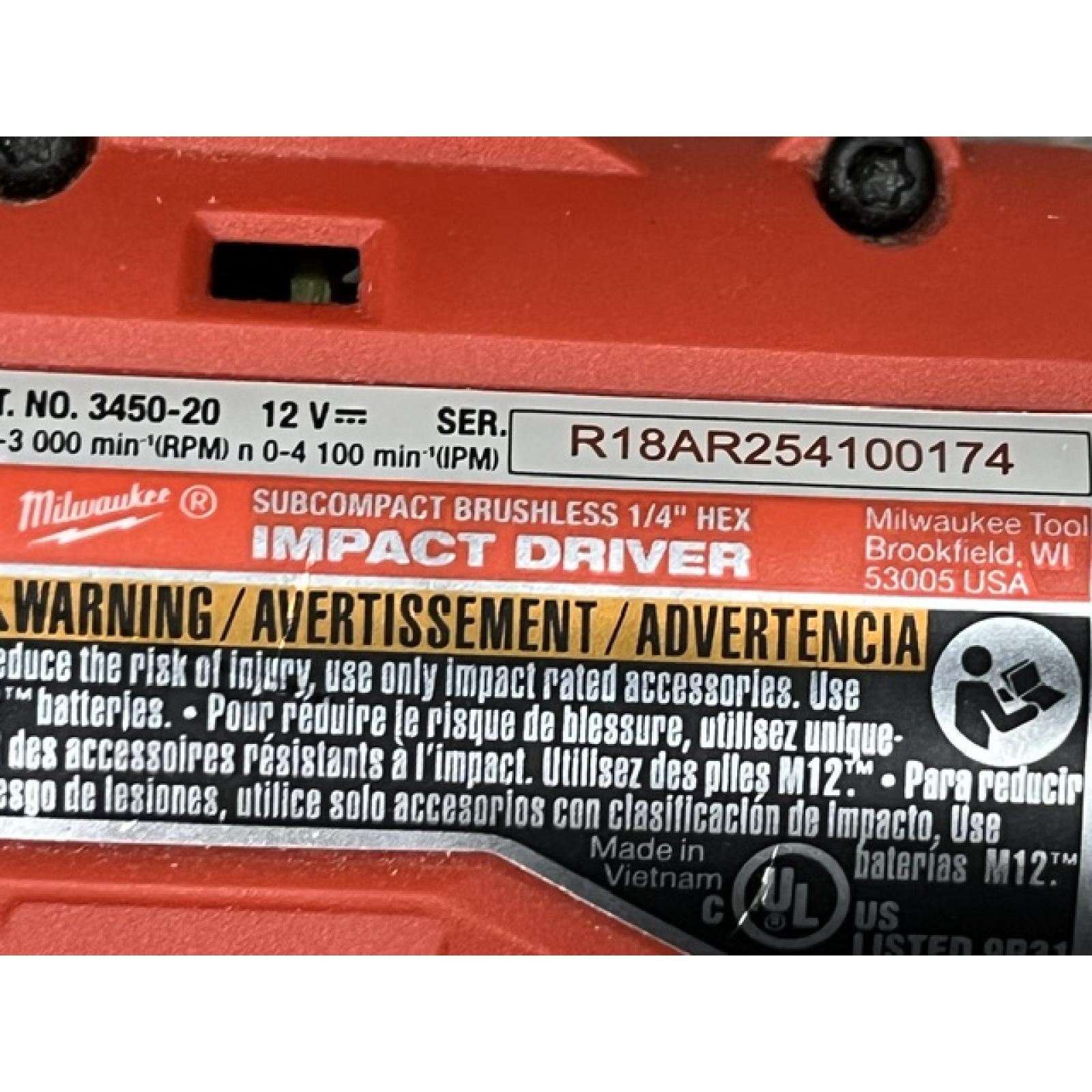 AS-IS Milwaukee 12-Volt Lithium-Ion Brushless Cordless Subcompact Drill and Impact Driver Combo Kit
