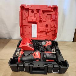 AS-IS- Milwaukee FUEL 18V Lithium-Ion Brushless Cordless Hammer Drill and Impact Driver Combo Kit
