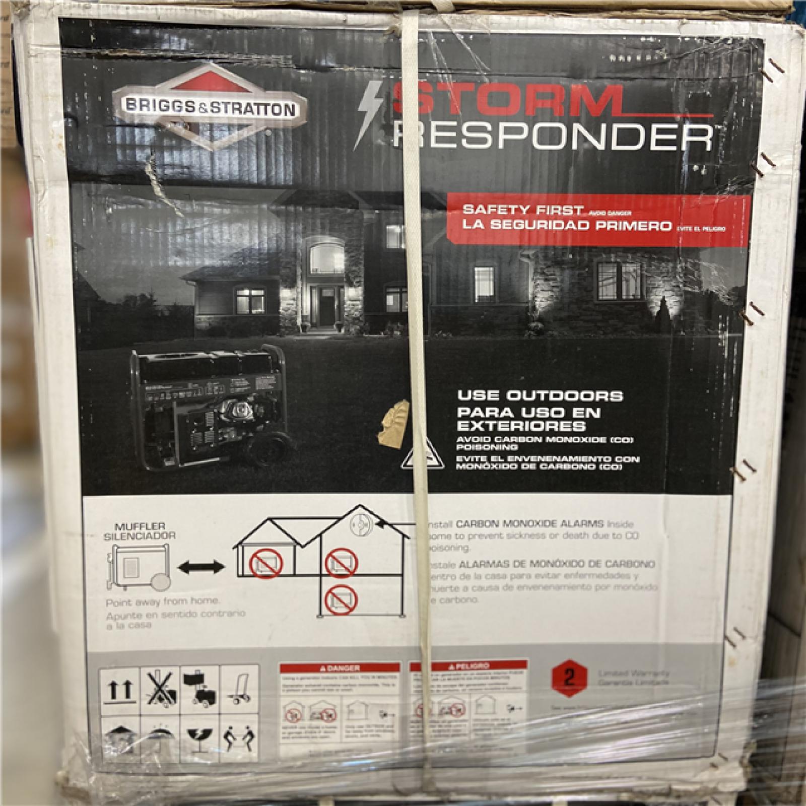 AS-IS - Briggs & Stratton 6,250-Watt Storm Responder Gasoline Powered Portable Generator