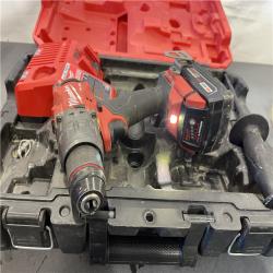 AS-IS - Milwaukee M18 FUEL 18-Volt Lithium-Ion Brushless Cordless 1/2 in. Hammer Drill/Driver Kit