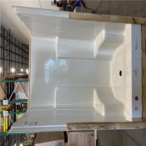 DALLAS LOCATION -Aquatic Everyday AcrylX 48 in. x 35 in. x 72 in. 1-Piece Shower Stall with 2 Seats and Center Drain in White