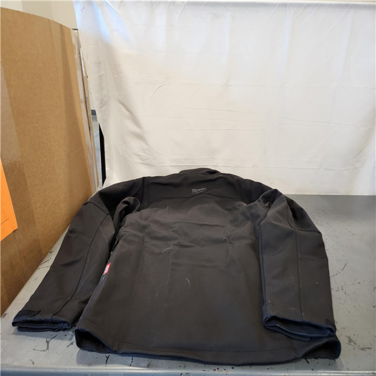 AS-IS- Men's Medium M12 12V Lithium-Ion Cordless TOUGHSHELL Black Heated Jacket (Jacket and Charger/Power Source Only)